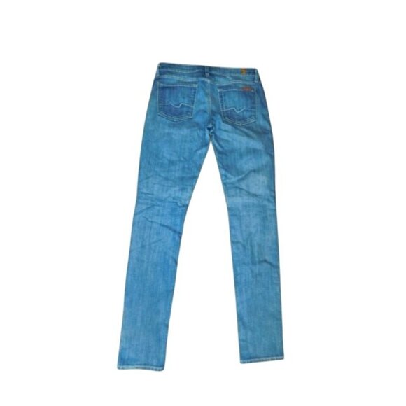 7 for all mankind Size 28 Roxanne Distressed Denim Designer Jeans - Picture 3 of 3